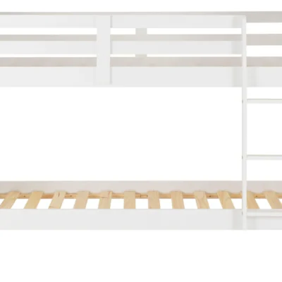 Lily Wooden Bunk Bed with Pull-Out Trundle – Solid Pine Space-Saving Frame – Kids Bedroom Furniture - Image 15