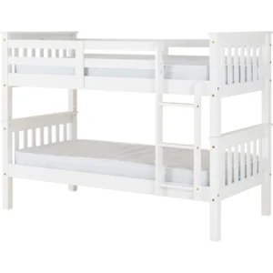 Lily Wooden Bunk Bed with Pull-Out Trundle – Solid Pine Space-Saving Frame – Kids Bedroom Furniture - Image 14