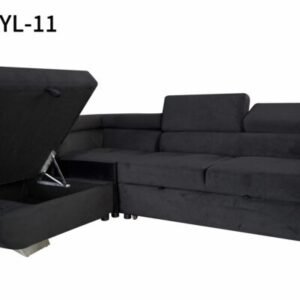 ARTIC Corner Sofa Bed with Storage & USB Charging – Pull-Out Double Bed with Adjustable Headrests – Left or Right-Hand Facing